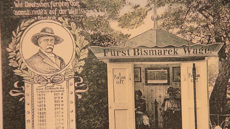 So hat das &ouml;ffentliche Waageh&auml;uschen damals ausgesehen. Der Service kostete 15 Pfennige.  Foto: Ralf Dieter