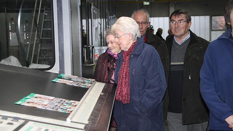 Betriebsführung bei Baumann Druck Foto: Dagmar Besand