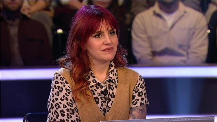 &Uuml;berhangkandidatin Annabelle Robins verteidigte ihre Lieblingstiere gegen Tauben-Gegner Jauch. Einen Teil ihrer 32.000 Euro will sie an die Stadttaubenhilfe spenden.