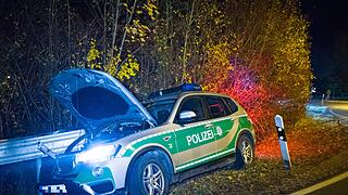 Verfolgungsjagd in Unterfranken: Vier Verletzte und drei Totalschäden