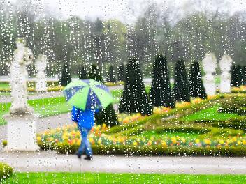 Verregnetes Wetter in Franken
