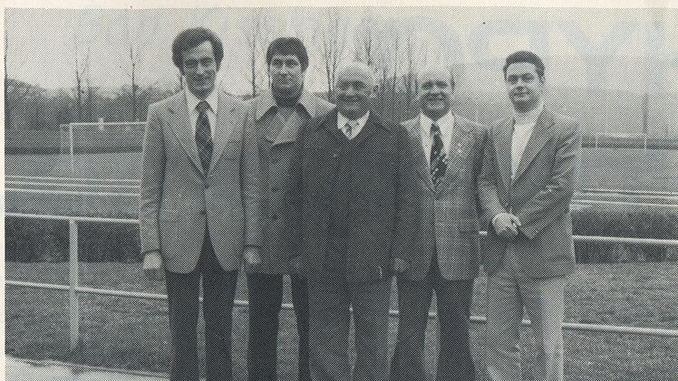 Unser Archivbild zeigt die Vorstandschaft der Schiedsrichtergruppe Bad Kissingen im Jahr 1978 mit (von links) Heinz G&ouml;tschel, Heinz Danz, Willi Burger, Karl Kaufmann und Gerd Hartung.SR-Gruppe Bad Kissingen