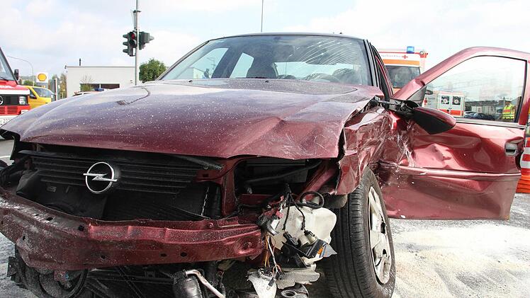 Unfall in Kronach. Foto: Marco Meißner