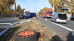 Unfall in Bamberg: Zwei Verletzte am Berliner Ring