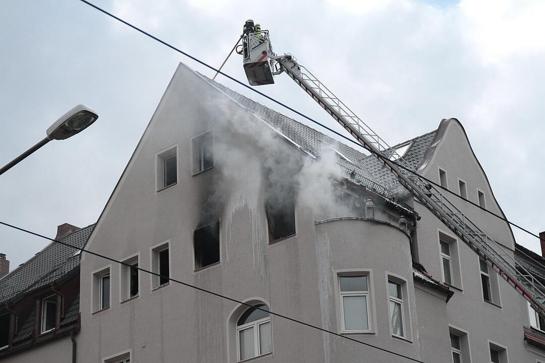 Brand in der Nürnberger Südstadt