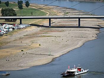 Niedrigwasser im Rhein