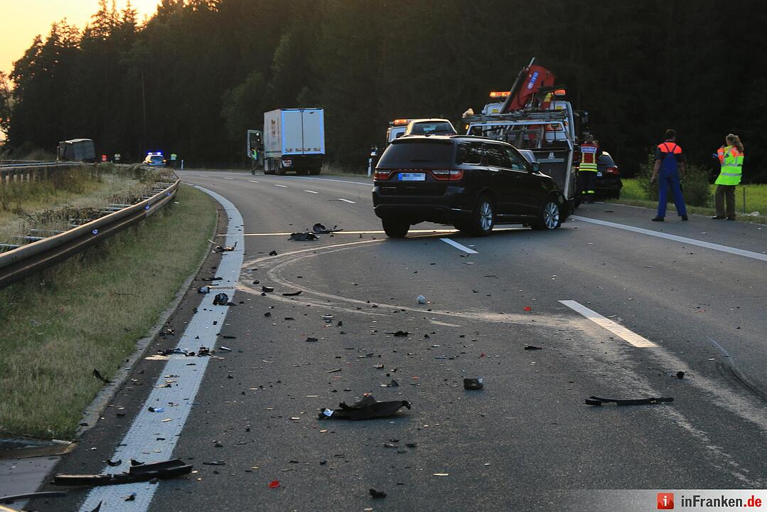 Schwerer Unfall auf der A70