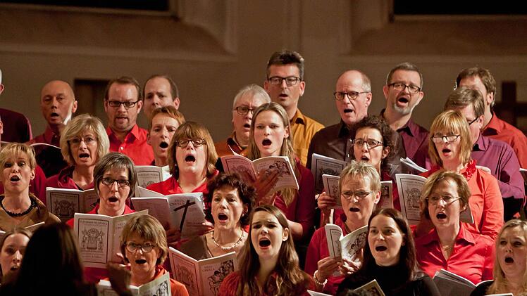 Gemeinsam mit der peruanischen Instrumentalgruppe "Indoamerika Perumanta" führte der Chor "Unerhört" Musik von Ariel Ramirez in der Coburger Heilig-Kreuz-Kirche auf.Foto: Jochen Berger