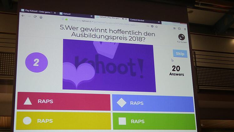 Für die Firma Raps stand in der Vorstellung schon fest, wer gewinnen sollte.Foto: Stefanie Gleixner