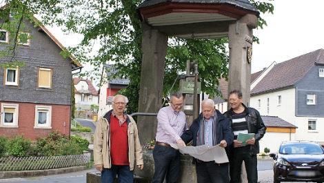 Das Brunnenteam, das sich maßgeblich in der Vorbereitung des Beikheimer Brunnenfestes engagierte