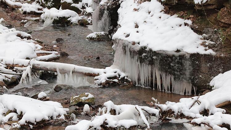 Winterwanderung zum Trettstein-Waserfall. Foto: Ralf Ruppert
