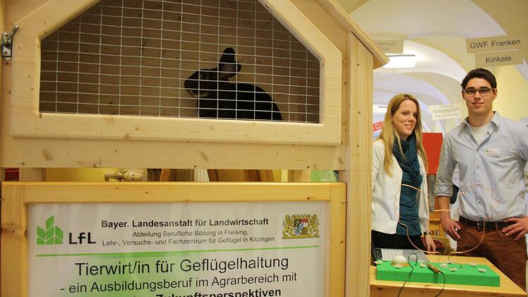 Am Stand der Bayerischen Landesanstalt für Landwirtschaft spitzte nicht nur dieses Kaninchen die Ohren.