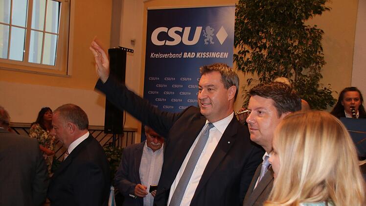 Bilder vom Besuch Söders in Bad Kissingen. Foto: Ralf Ruppert