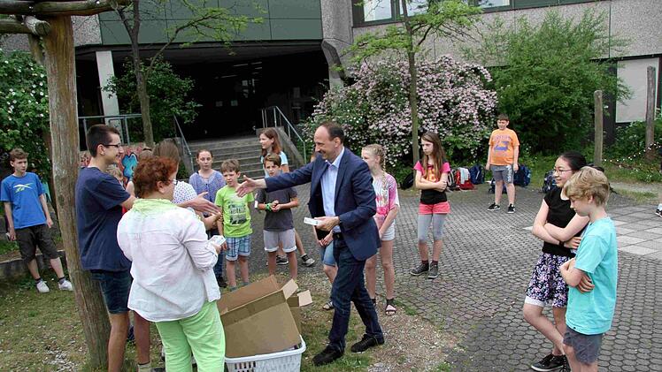 Bei der Preisverteilung  Foto: Richard Sänger
