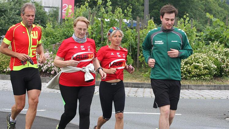 Teilnehmer am Lauf10-Finale in Ramsthal. Foto: Reinhold Nürnberger