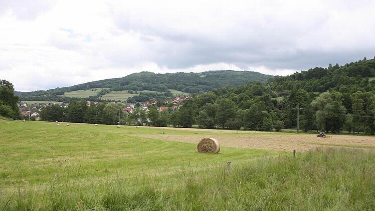 Auf der Wiese unterhalb von Riedenberg wird der zentrale Besucherbereich eingerichtet.