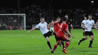 Auftritt der "kleinen Bayern" auf großer Bühne im Willy-Sachs-Stadion. Foto: ssp