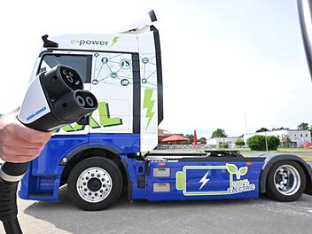 Megawatt-Ladepark f&uuml;r elektrische LKW an der A2
