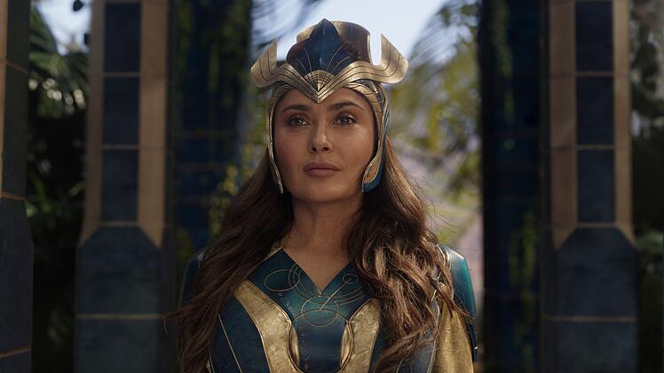 "Ich bin nicht die klassische Superheldin, wie man sie sich vielleicht vorstellt": Von ihrer Rolle im Marvel-Abenteuer "Eternals" war Salma Hayek schwer begeistert.