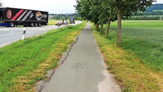 Wozu dieser Kahlschlag entlang eines Radweges im Landkreis Forchheim? Der Verkehrssicherheit dient er bestimmt nicht.
