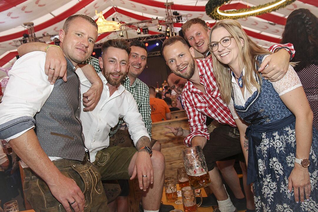Für Partystimmung sorgten die "Stoapfälzer Spitzbuam"