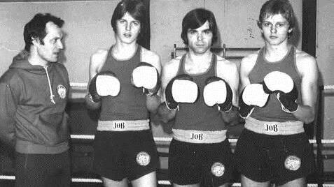 1977: Von links Wolfgang Spakowski, Dieter Hildner, Erich Wolkenstein und Ali Spindler. Foto: BR-Archiv