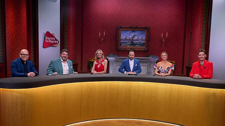 Die H&auml;ndlerinnen und H&auml;ndler der XXL-Folge, von links: Benjamin Leo Leo, Daniel Meyer, Susanne Steiger, Wolfgang Pauritsch, Lisa N&uuml;dling und Fabian Kahl.