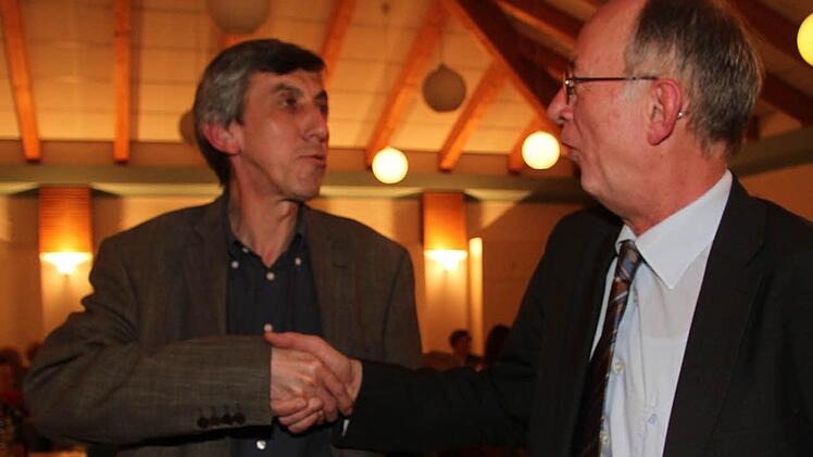 Organist Wolfgang Trottmann gratulierte