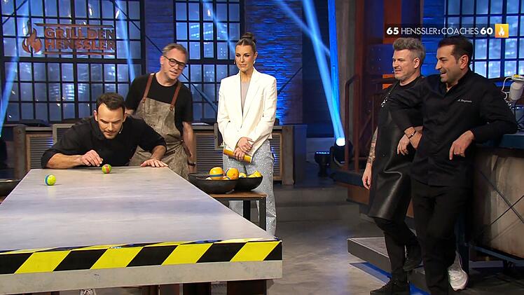 Henssler holte sich bei allen drei K&uuml;chen-Competitions den Sieg. Machte insgesamt neun Extrapunkte.