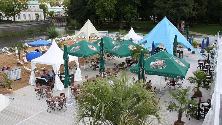 Der Bad Kissinger Stadtstrand.  Foto: Ralf Ruppert