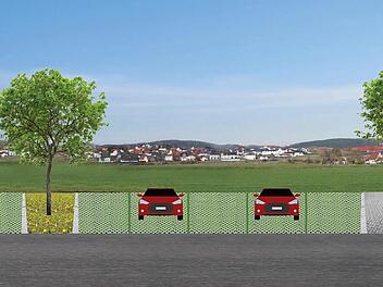 40 Parkplätze und zwei Wohnmobilstellplätze soll der neu gestaltete Parkplatz bieten.