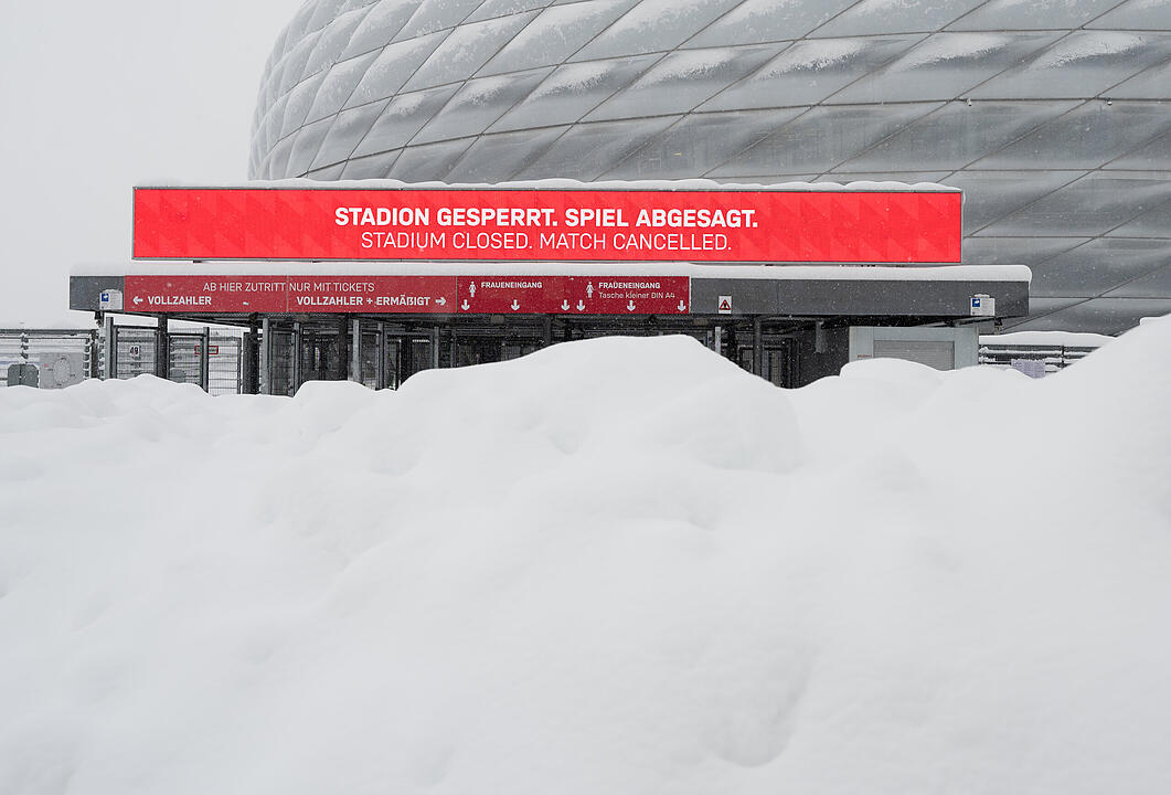 Wintereinbruch in Süddeutschland - München