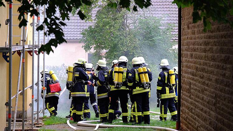 Feuerwehrübung in Langendorf  Foto: Gerd Schaar