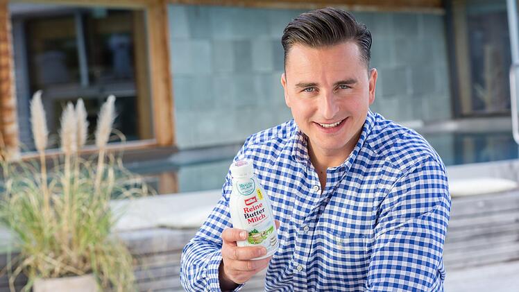 Andres Gabalier ist Botschafter für Buttermilch. Auch diesen Werbedeal hat Tobias Döppelhan eingefädelt.
