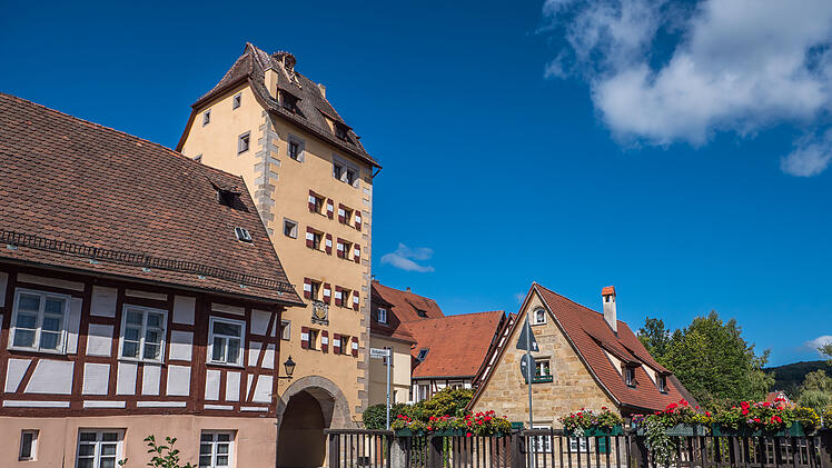 Water gate of Hersbruck in franc