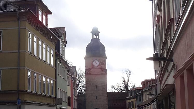 Uhr am Ketschentor in CoburgFoto: Jochen Berger