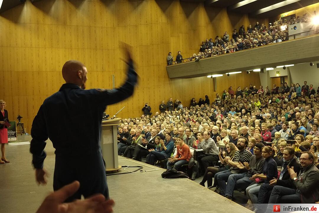 Großer Empfang für Alex Gerst im Audimax