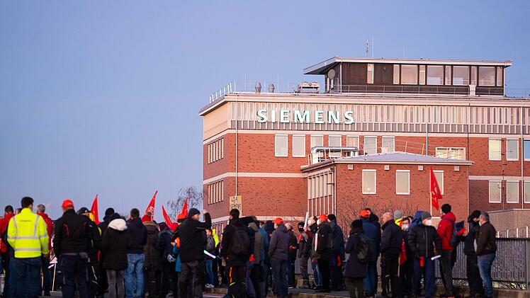Siemens - Protest in N&uuml;rnberg der IG-Metall
