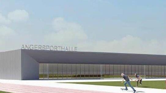 Die neue Angerhalle soll bis zum Schuljahresbeginn 2017/2018 fertig sein.