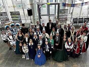 Der Faschingsempfang fand im Landratsamt Bayreuth statt.