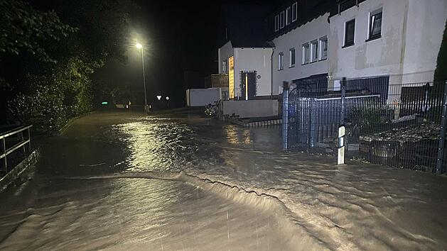 Gewitter und heftige Regenschauer: Ortschaften in Oberfranken überflutet