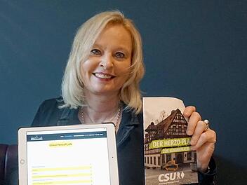 Sabine Hanisch präsentierte den "Herzoplan".   Foto: Richard Sänger