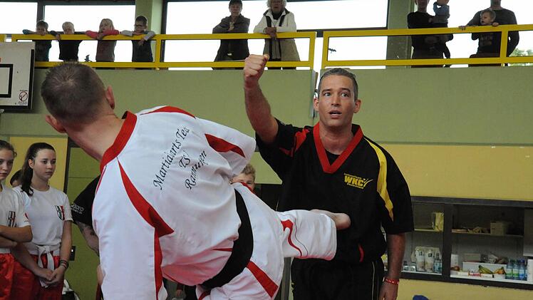 Beim Kampfsport-Training in Rannungen. Foto: Hopf