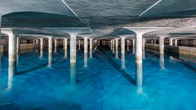 Wasserversorgung in Franken - Trinkwasser-Hochbehälter Nürnberg-Krottenbach