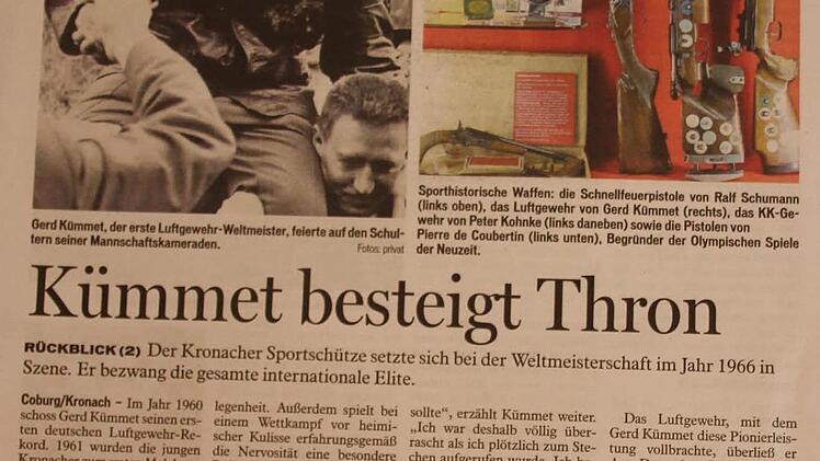 Zeitungsausschnitt  Repro: Friedwald Schedel