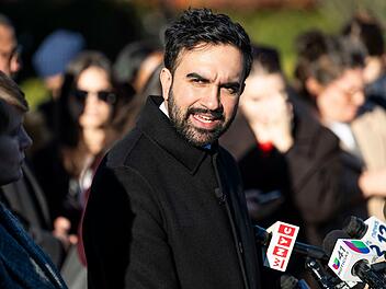 Pressekonferenz des neuen Bürgermeisters von New York City