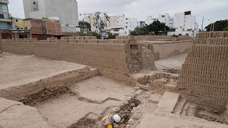 Fund in der Ruinenst&auml;tte Huaca Pucllana in Peru