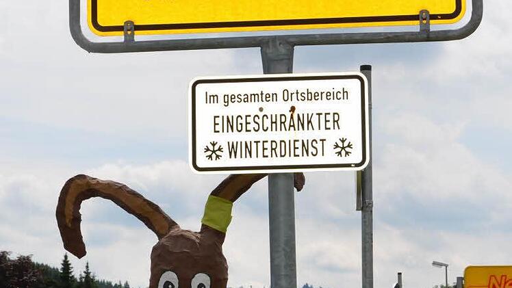 Maskottchen Heribert, der Hase