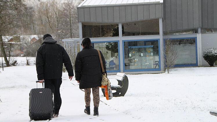Wintereinbruch in Bad Brückenau. Foto: Ulrike Müller