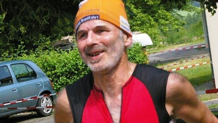 14. "Lauf um die Wefa-Seßlach", Michael Hofmann, Wefa Ahorn, der überragende Läufer über 10 km Foto: Ulrich Zetzmann